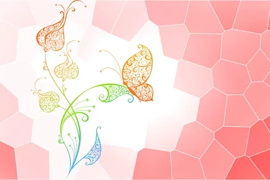 Download Wallpapers 3840x2400 Flower, Butterfly, Dots, Abstract ...