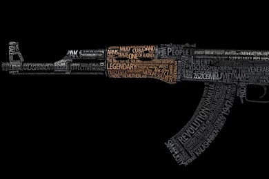 Download Wallpapers, Download 1080x960 Guns Text Typography Ak47 ...