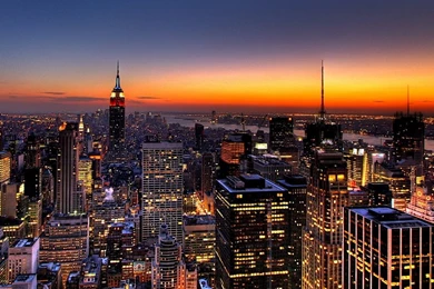 New New York City At Night Wallpapers Desktop