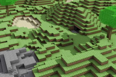 Download Wallpapers, Download 2600x1950 Landscapes Minecraft ...