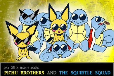 Day 25 Pichu Brothers And The Squirtle Squad By Jacklave On DeviantArt