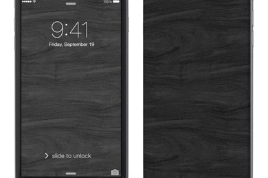 Apple iPhone 6 Plus Skin   Black Woodgrain