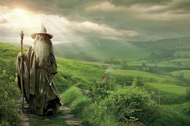 Green Nature Movies Gandalf Wizards The Hobbit Middle earth Ian ...