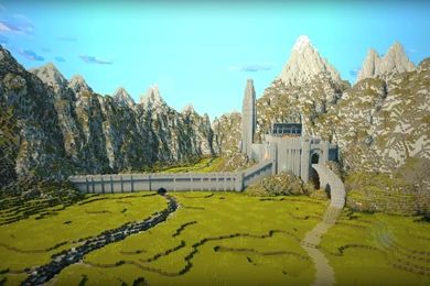 Lord Of Rings Minecraft Middle earth Helms Deep Wallpapers