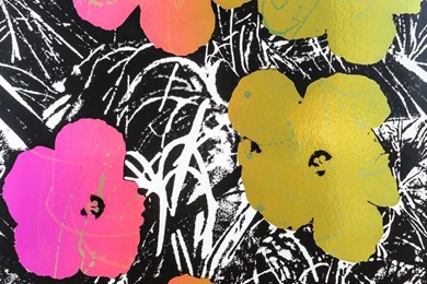 Polyester Wallpapers / Contemporary / Floral Pattern / Gold colored ...