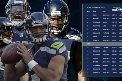 Seattle Seahawks Calandar Saison 2015 By BeAware8 On DeviantArt