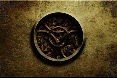 Abstract, Steampunk, Textures, Golden, Gears, Clockwork :: Wallpapers