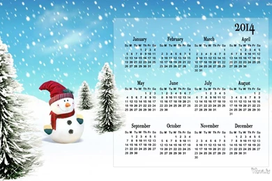 Calendar 2014 Natural Wallpapers For Desktop