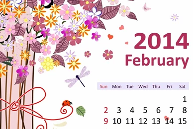 Best February 2014 Desktop Wallpapers Calendars   CreativeCrunk