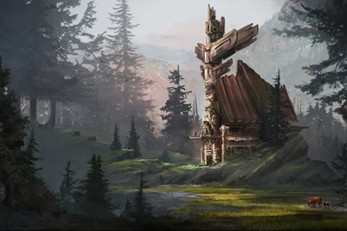 Fantasy Landscape Art Artwork Nature Scenery Wallpapers