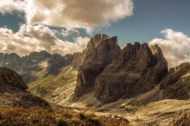 Mountains, Clouds, Landscapes, Nature, Rock, Peaks, Chains ...
