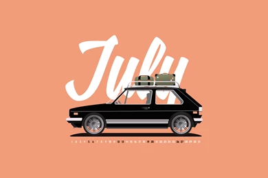 July 2014 Desktop Calendar Wallpapers