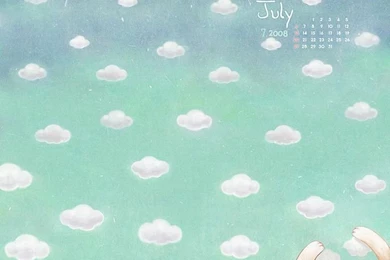 July Wallpapers   July Cartoon Calendar 25   Wallcoo.net