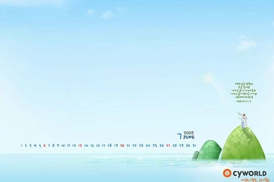 July Wallpapers July Cartoon Calendar 26 Wallcoo.net