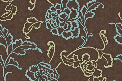 The Wallpapers Company 20.5 In. W Brown, Blue And Sage Modern ...