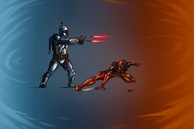 Deadpool Vs. Jango Fett By TheRisingSoul On DeviantArt