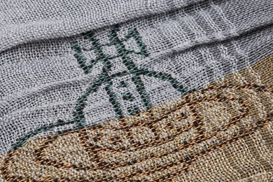 Vivienne Westwood Orb Wallpapers Scarf In Multicolor (grey)