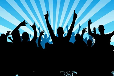 Party Crowd Design   Freedownload Vector Backgrounds