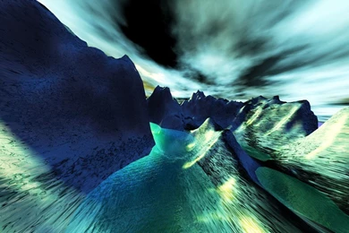 HD Wallpapers: 1024X768 » Abstract » Neon Landscape Hd Desktop ...