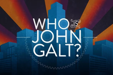 Atlas Shrugged John Galt Art Deco Sunburst Wallpapers