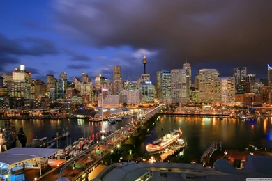 Darling Harbour Sidney HD Desktop Wallpapers : Fullscreen : Mobile ...
