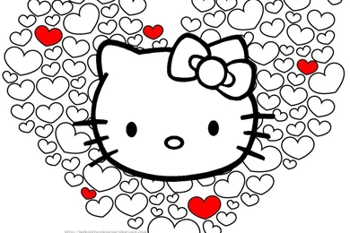 Hello Kitty Coloring Pages Wallpapers