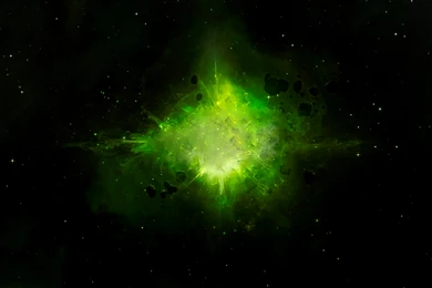 49325 Asteroids Formed From The Green Explosion 1920x1080 Space ...