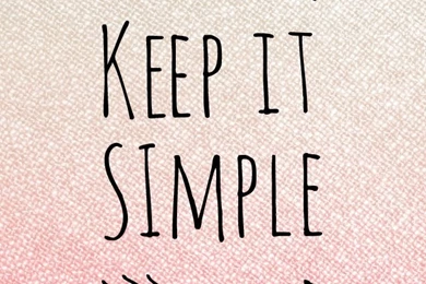 Keep It Simple Pink Quote iPhone Wallpapers @PanPins