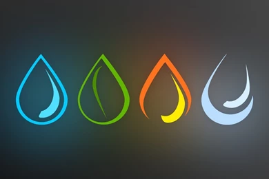 Download Wallpapers 1280x1024 Abstraction, Drop, Blue, Green ...