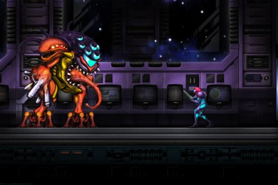 Metroid Fusion Final Boss Backgrounds : Metroid