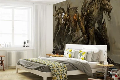 Custom Waterproof Wallpapers Guild Wars 2 Wall Mural Wolf Clan ...