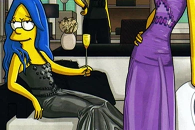 Marge Simpson Fashionista HD iPhone Wallpapers, iPhone 5(s)/4(s ...