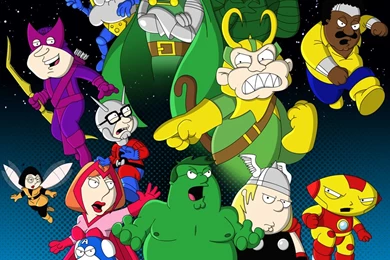 Family Guy Meets Comics Battle By Kameleon84 On DeviantArt