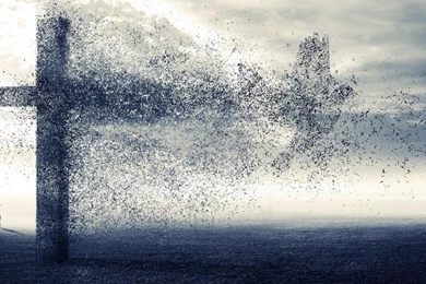 Dove Disintegrated From A Cross Wallpaper,digital Art HD Wallpapers ...