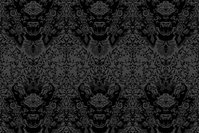 Devil Damask Flock Wallpapers