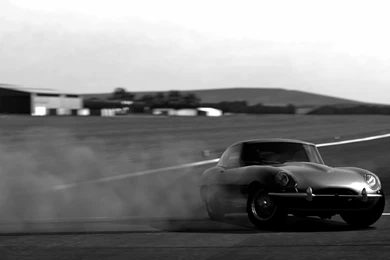 Jaguar E type On Top Gear Test Track By TheFinek On DeviantArt