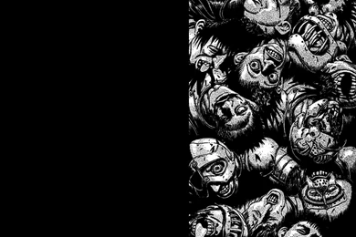 Berserk Kentaro Miura Grayscale Horror Manga Wallpapers (