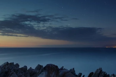 Wallpaper: Beach, Ocean, South Africa, Stones, Night, Nature Wallpapers