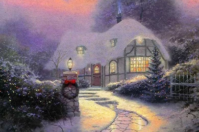 Christmas Winter Scenes Wallpapers   Wallpapers Cave