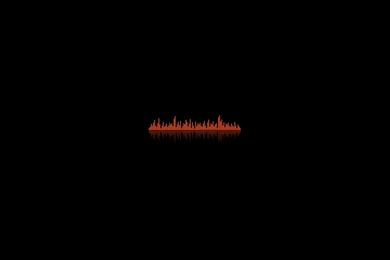 Black Backgrounds Dark Minimalistic Music Orange Wallpapers
