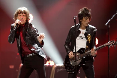 Mick Jagger And Ron Wood