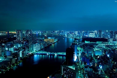 Blue City Wallpaper Backgrounds HD