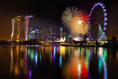 Night View Singapore Amazing Wallpapers