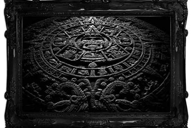 Aztec Calendar Modern Art Mural Printed Wall Mural