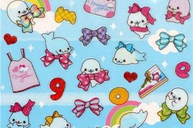 Cute Mamegoma Wallpapers Furthermore Japanese Sticker Cute Glitter ...