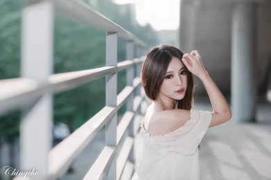 Female Model Girl Zhang Qi Jun Bokeh Ese Julie Chang 5K Retina Hot ...