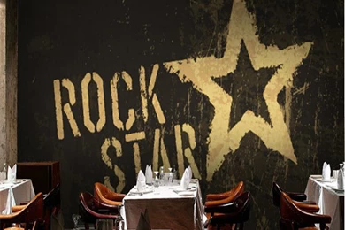 Online Shop Free Shipping English Letter Large Mural Retro ...