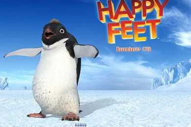 The Happy Feet : Lovely Penguin Wallpapers 5   Wallcoo.net