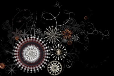 Set Of Abstract Black Themed Wallpapers In Hd 1 Design Utopia ...