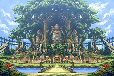 Clouds Flowers Grass Landscape Original Scenic Tree Water Yeah ...